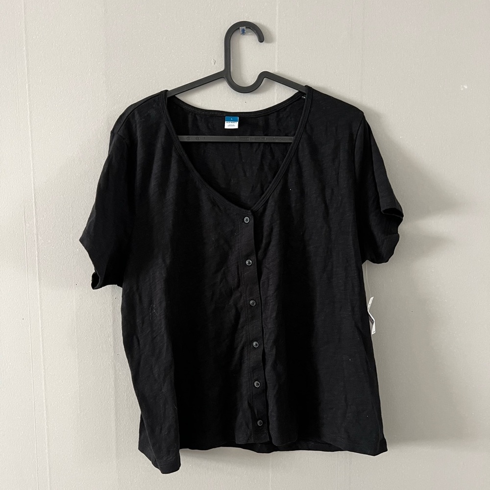 Black Button Down Blouse